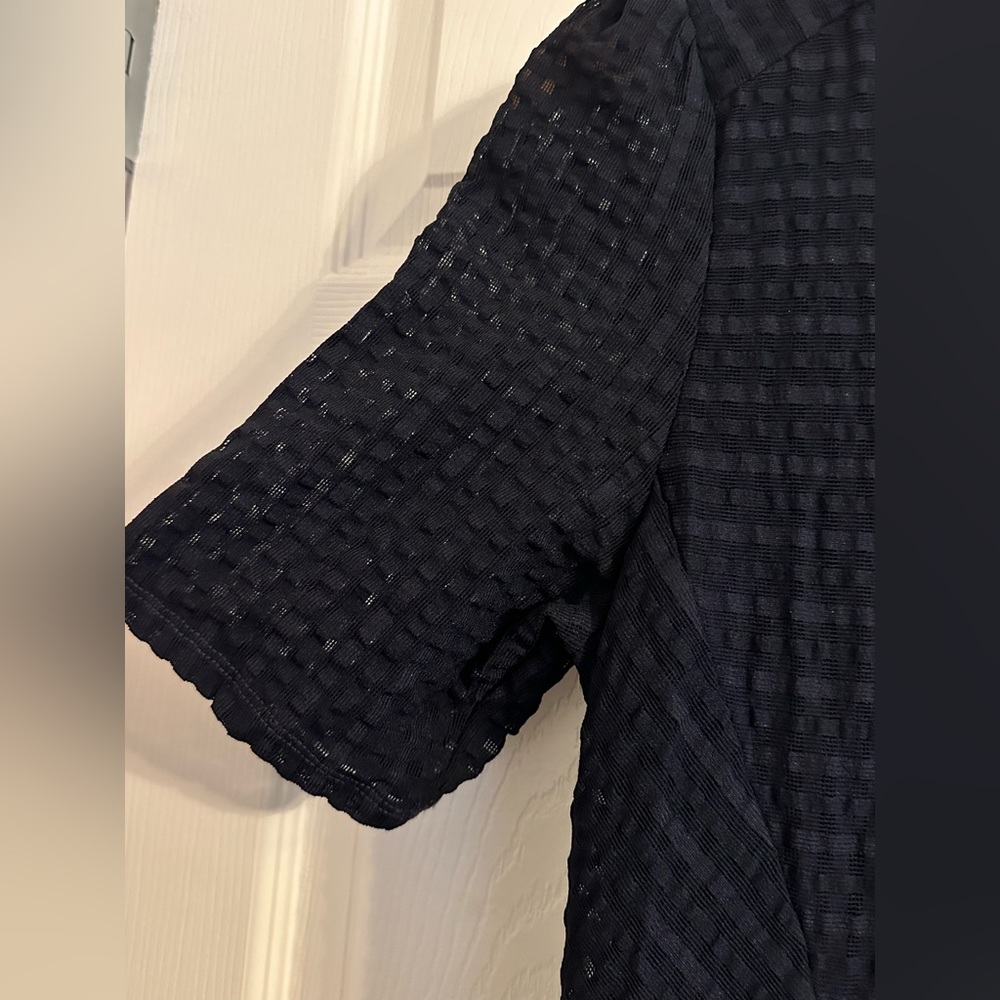 Anthropologie Maeve Navy Textured Dress - Picture 5 of 5